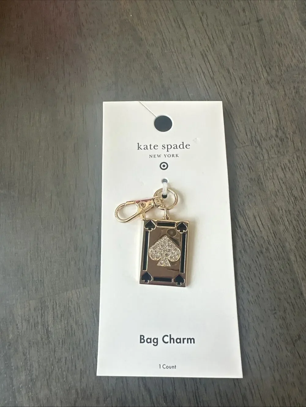 Playing Card Bag Charm Keychain - kate spade new york x Target IN HAND